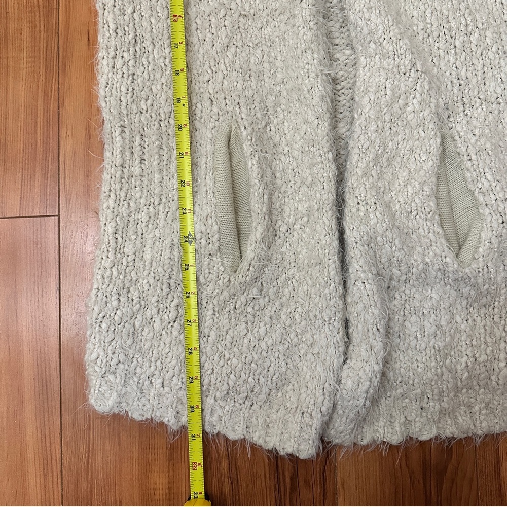 Open Front Mid Length Cardigan - Picture 8 of 9